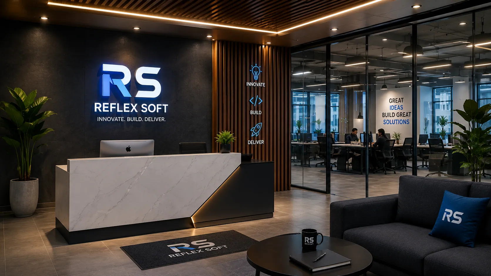 Reflex Soft reception and office floor in Dhaka